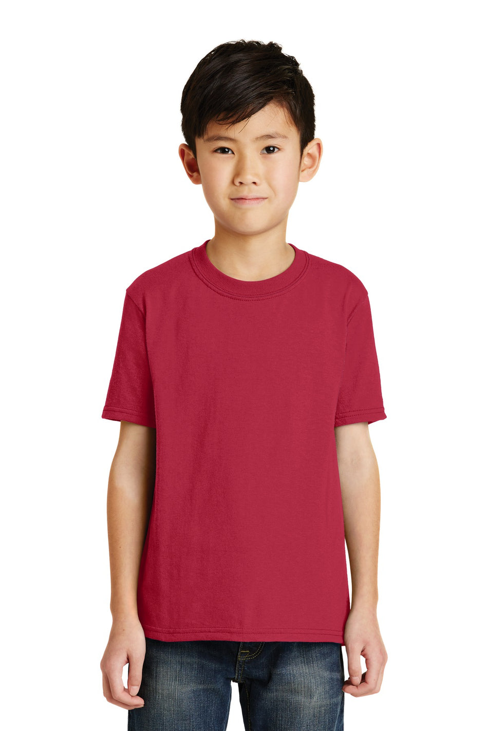 Port & Company ® - Youth Core Blend Tee. PC55Y - Red - Port & Company PC55Y T-Shirts Port & Company Red XS