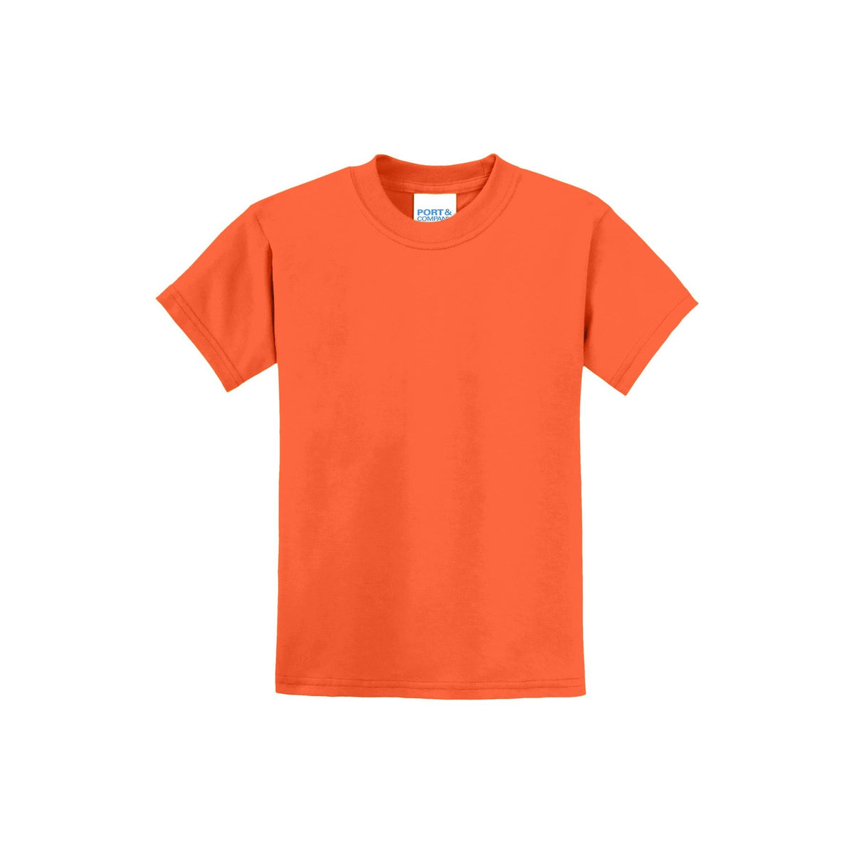 Port & Company ® - Youth Core Blend Tee. PC55Y - Safety Orange - Port & Company PC55Y T-Shirts Port & Company Safety Orange XS