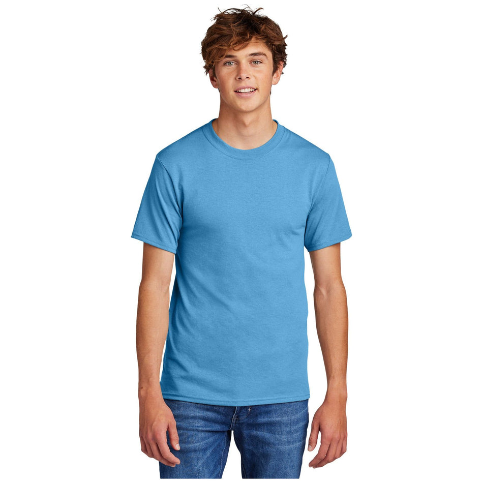 Port & Company ® - Core Blend Tee. PC55 - Aquatic Blue - Port & Company PC55 T-Shirts Port & Company Aquatic Blue S