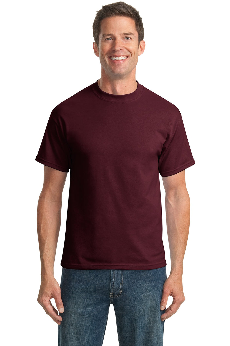 Port & Company ® Tall Core Blend Tee. PC55T - Athletic Maroon - Port & Company PC55T T-Shirts Port & Company Athletic Maroon LT