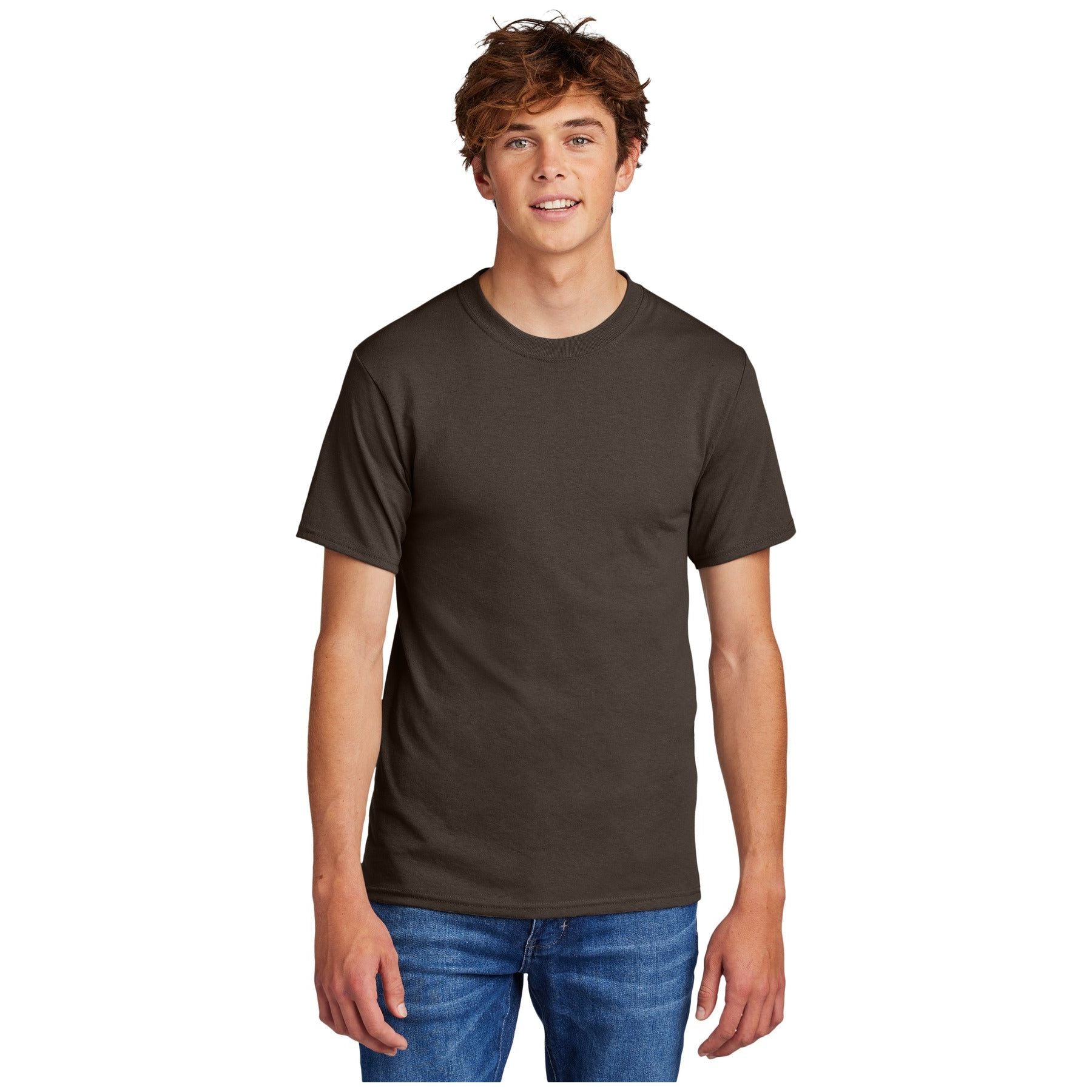 Port & Company ® - Core Blend Tee. PC55 - Brown - Port & Company PC55 T-Shirts Port & Company Brown S