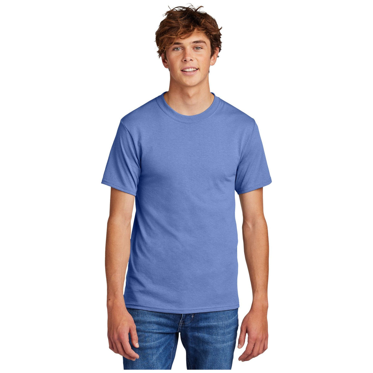 Port & Company ® - Core Blend Tee. PC55 - Carolina Blue - Port & Company PC55 T-Shirts Port & Company Carolina Blue S