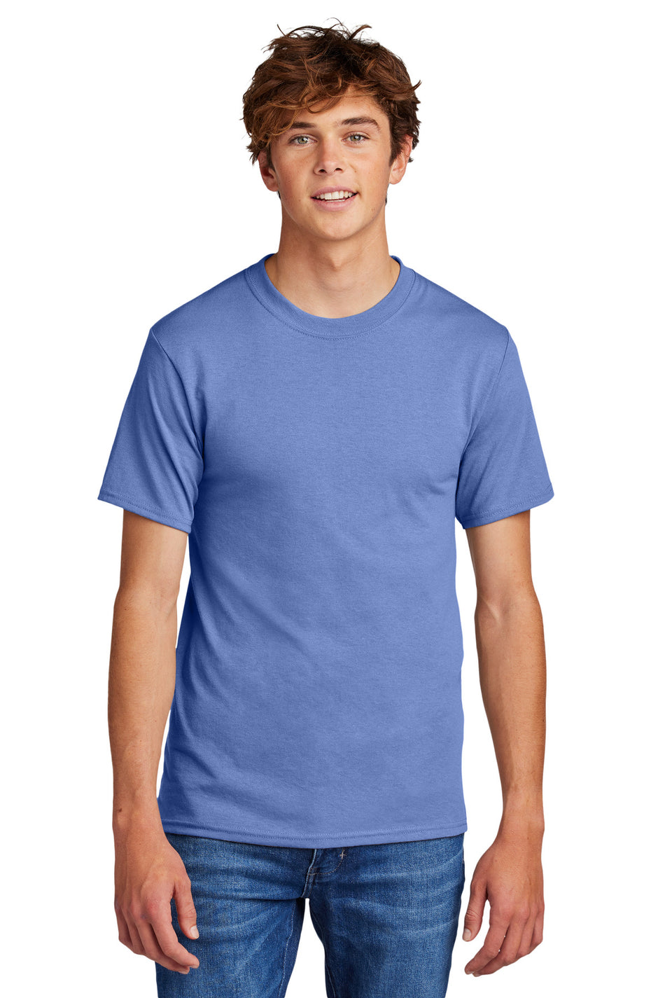 Port & Company ® - Core Blend Tee. PC55 - Carolina Blue - Port & Company PC55 T-Shirts Port & Company Carolina Blue S