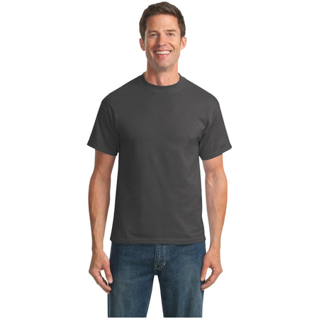 Port & Company ® Tall Core Blend Tee. PC55T - Charcoal - Port & Company PC55T T-Shirts Port & Company Charcoal LT