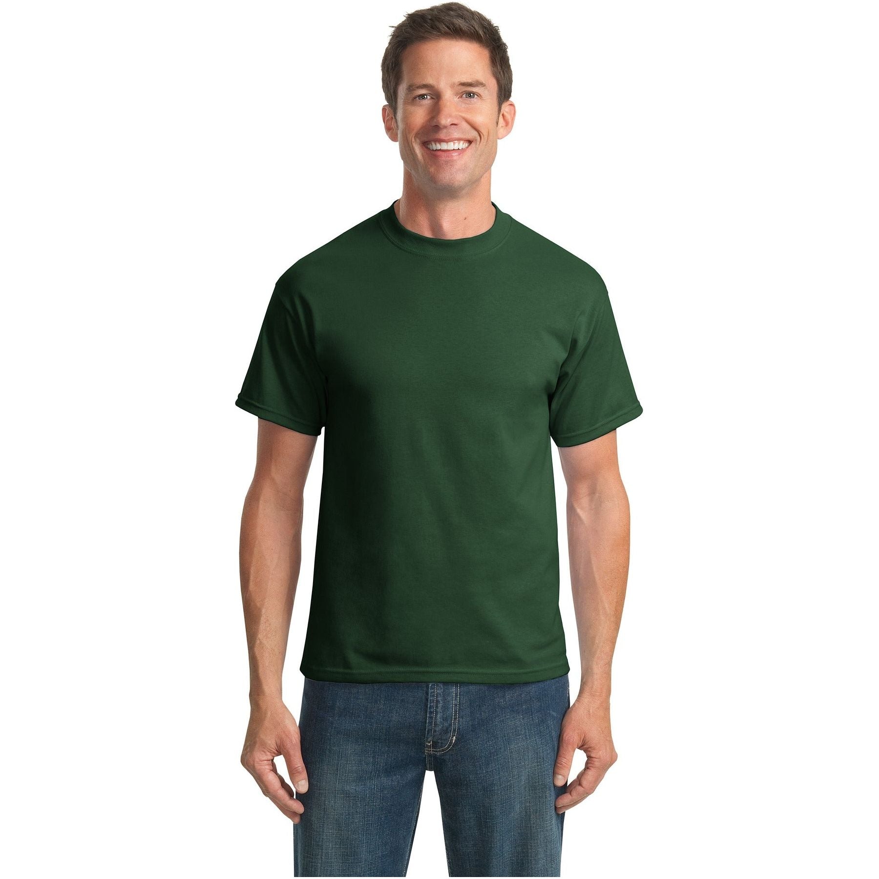 Port & Company ® Tall Core Blend Tee. PC55T - Dark Green - Port & Company PC55T T-Shirts Port & Company Dark Green LT