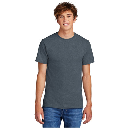 Port & Company ® - Core Blend Tee. PC55 - Heather Navy - Port & Company PC55 T-Shirts Port & Company Heather Navy S