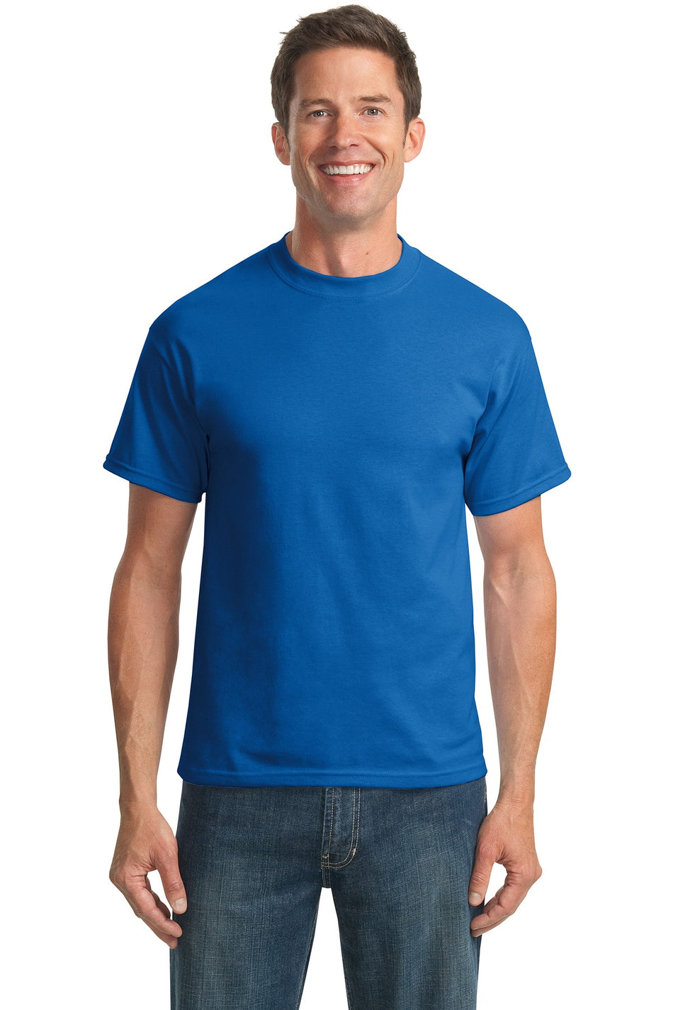 Port & Company ® Tall Core Blend Tee. PC55T - Royal - Port & Company PC55T T-Shirts Port & Company Royal LT