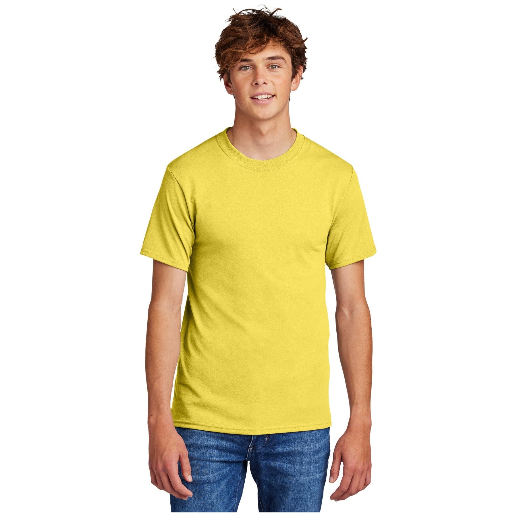 Port & Company ® - Core Blend Tee. PC55 - Yellow - Port & Company PC55 T-Shirts Port & Company Yellow S