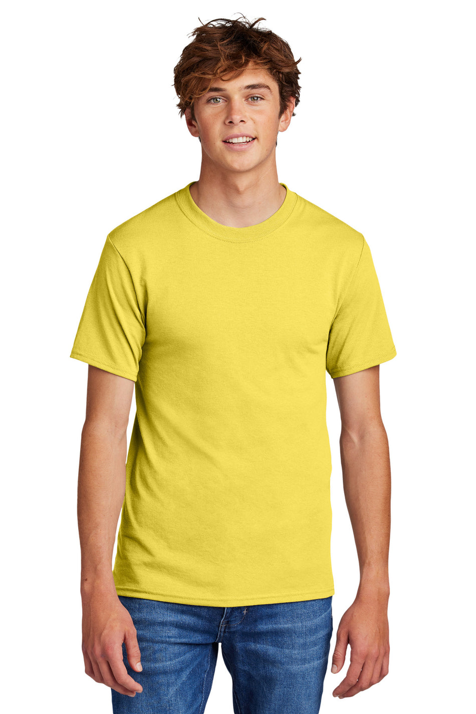 Port & Company ® - Core Blend Tee. PC55 - Yellow - Port & Company PC55 T-Shirts Port & Company Yellow S