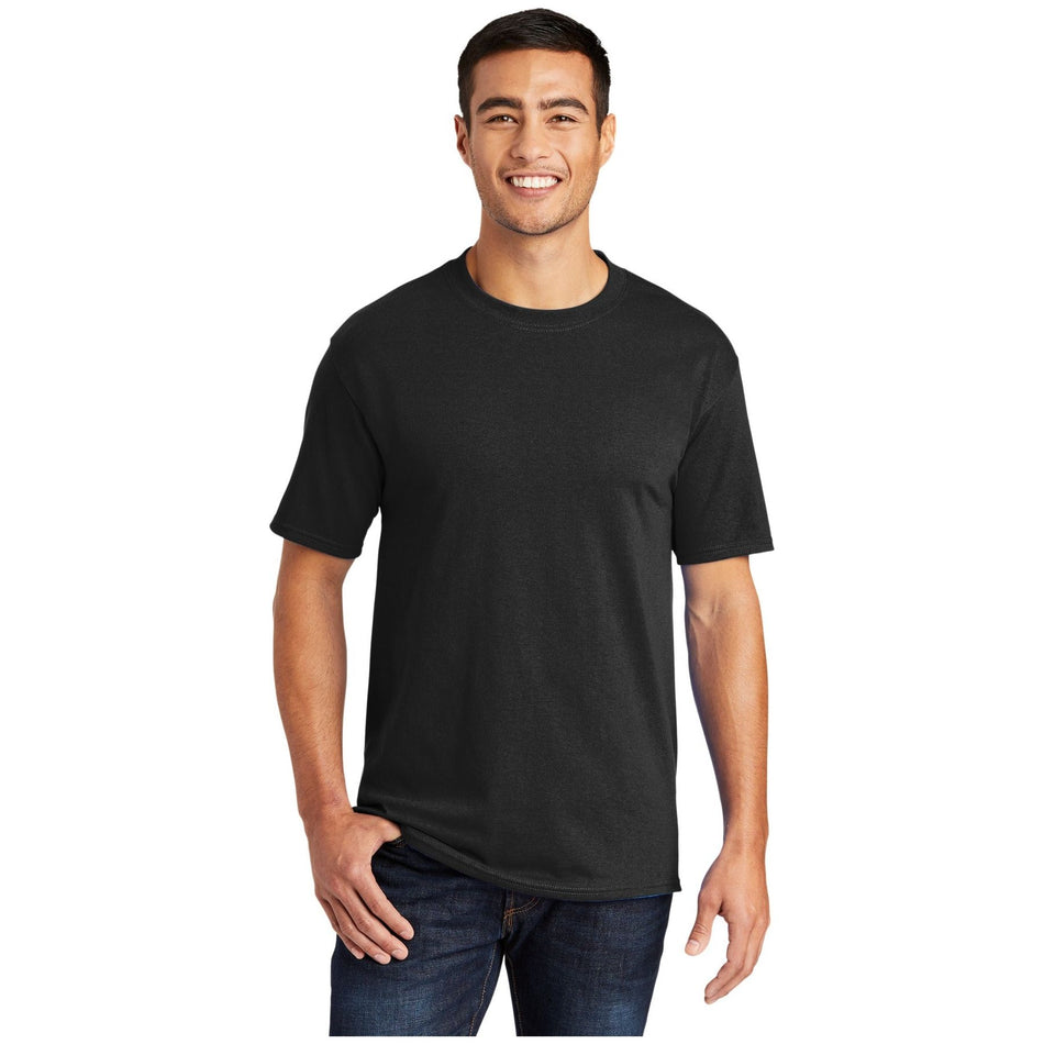 Port & Company ® Tall Core Blend Tee. PC55T - Jet Black - Port & Company PC55T T-Shirts Port & Company Jet Black LT