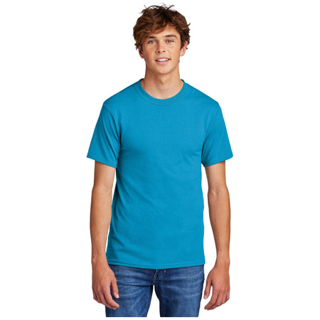 Port & Company ® - Core Blend Tee. PC55 - Neon Blue - Port & Company PC55 T-Shirts Port & Company Neon Blue S