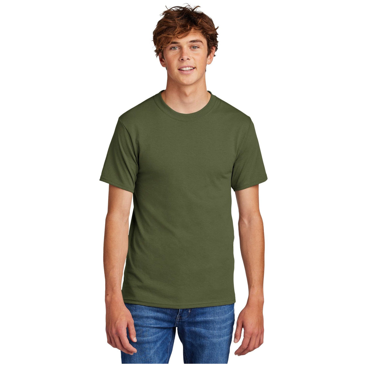 Port & Company ® - Core Blend Tee. PC55 - Olive Drab Green - Port & Company PC55 T-Shirts Port & Company Olive Drab Green S