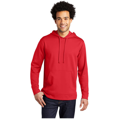 Port & Company ® Performance Fleece Pullover Hooded Sweatshirt. PC590H - Port & Company PC590H Sweatshirts/Fleece Port & Company Red S