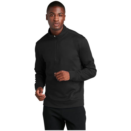 Port & Company ® Performance Fleece 1/4-Zip Pullover Sweatshirt. PC590Q - Port & Company PC590Q Sweatshirts/Fleece Port & Company Jet Black S