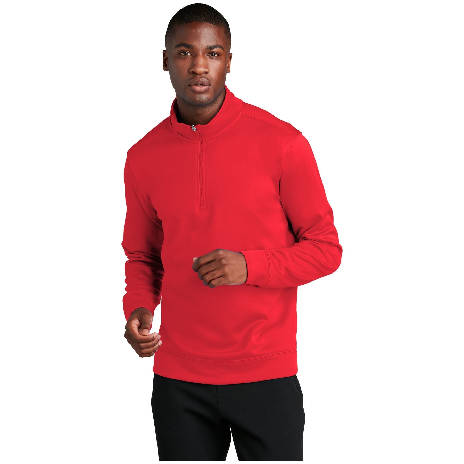 Port & Company ® Performance Fleece 1/4-Zip Pullover Sweatshirt. PC590Q - Port & Company PC590Q Sweatshirts/Fleece Port & Company Red S