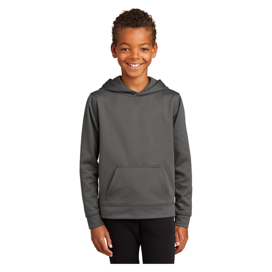 Port & Company ® Youth Performance Fleece Pullover Hooded Sweatshirt. PC590YH - Port & Company PC590YH Sweatshirts/Fleece Port & Company Charcoal XS