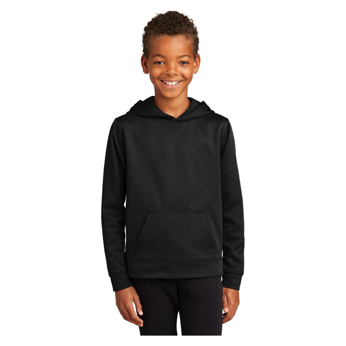 Port & Company ® Youth Performance Fleece Pullover Hooded Sweatshirt. PC590YH - Port & Company PC590YH Sweatshirts/Fleece Port & Company Jet Black XS