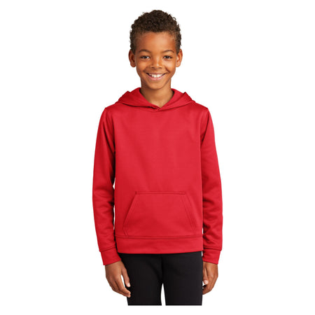 Port & Company ® Youth Performance Fleece Pullover Hooded Sweatshirt. PC590YH - Port & Company PC590YH Sweatshirts/Fleece Port & Company Red XS