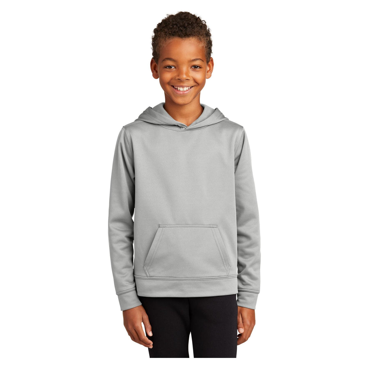 Port & Company ® Youth Performance Fleece Pullover Hooded Sweatshirt. PC590YH - Port & Company PC590YH Sweatshirts/Fleece Port & Company Silver XS