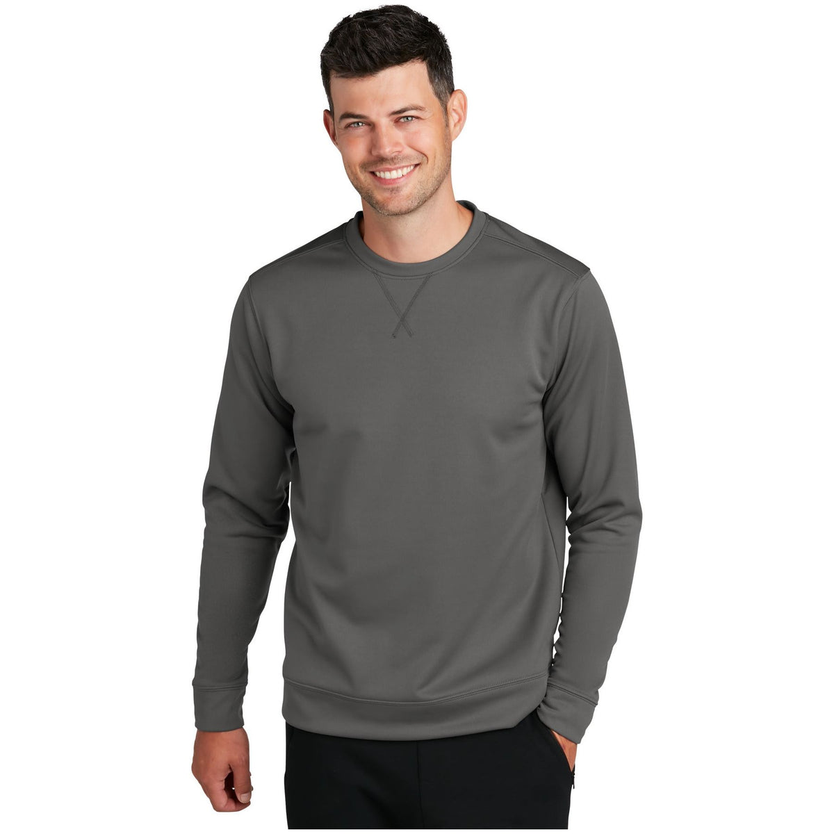 Port & Company ® Performance Fleece Crewneck Sweatshirt. PC590 - Port & Company PC590 Sweatshirts/Fleece Port & Company Charcoal S