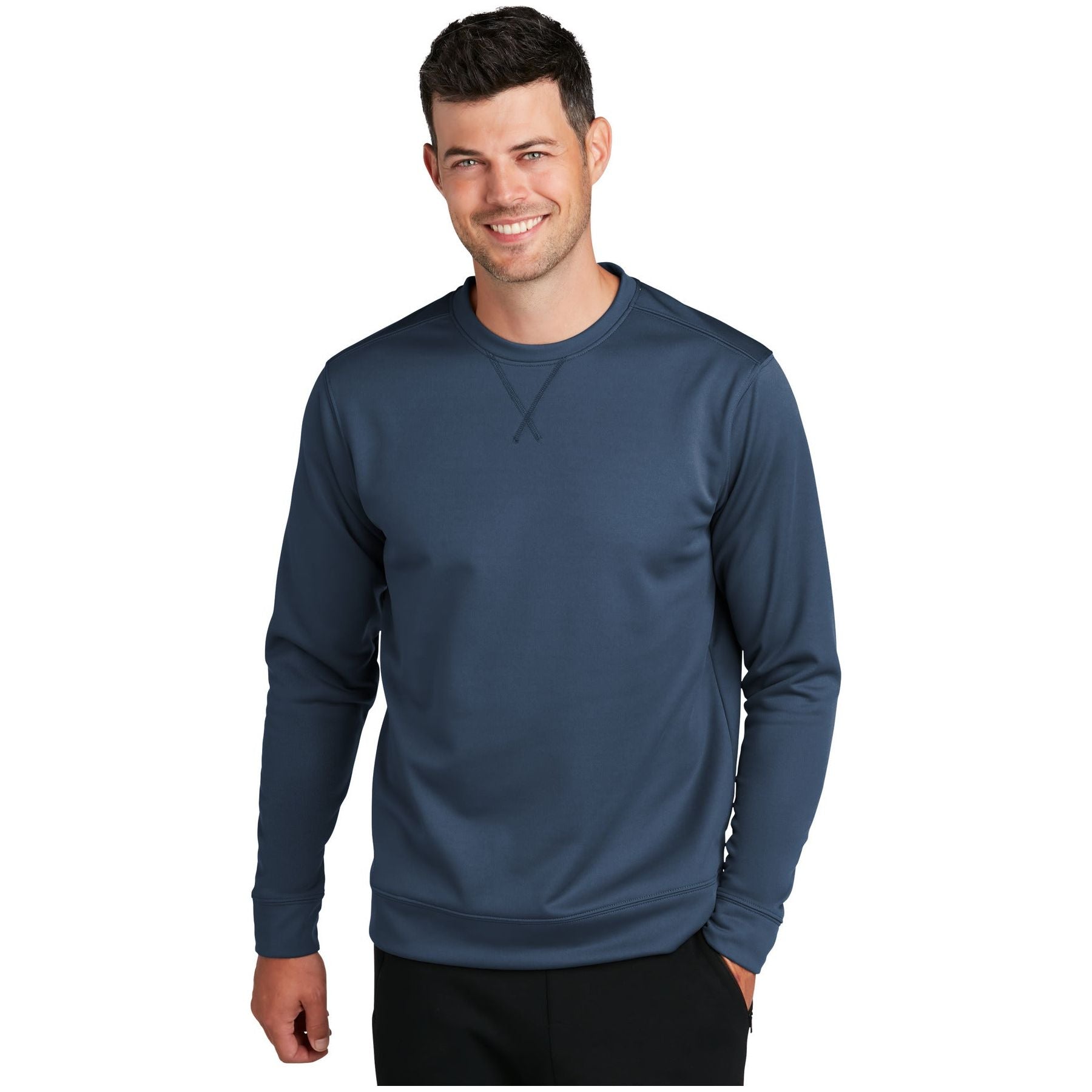 Port & Company ® Performance Fleece Crewneck Sweatshirt. PC590 - Port & Company PC590 Sweatshirts/Fleece Port & Company Deep Navy S