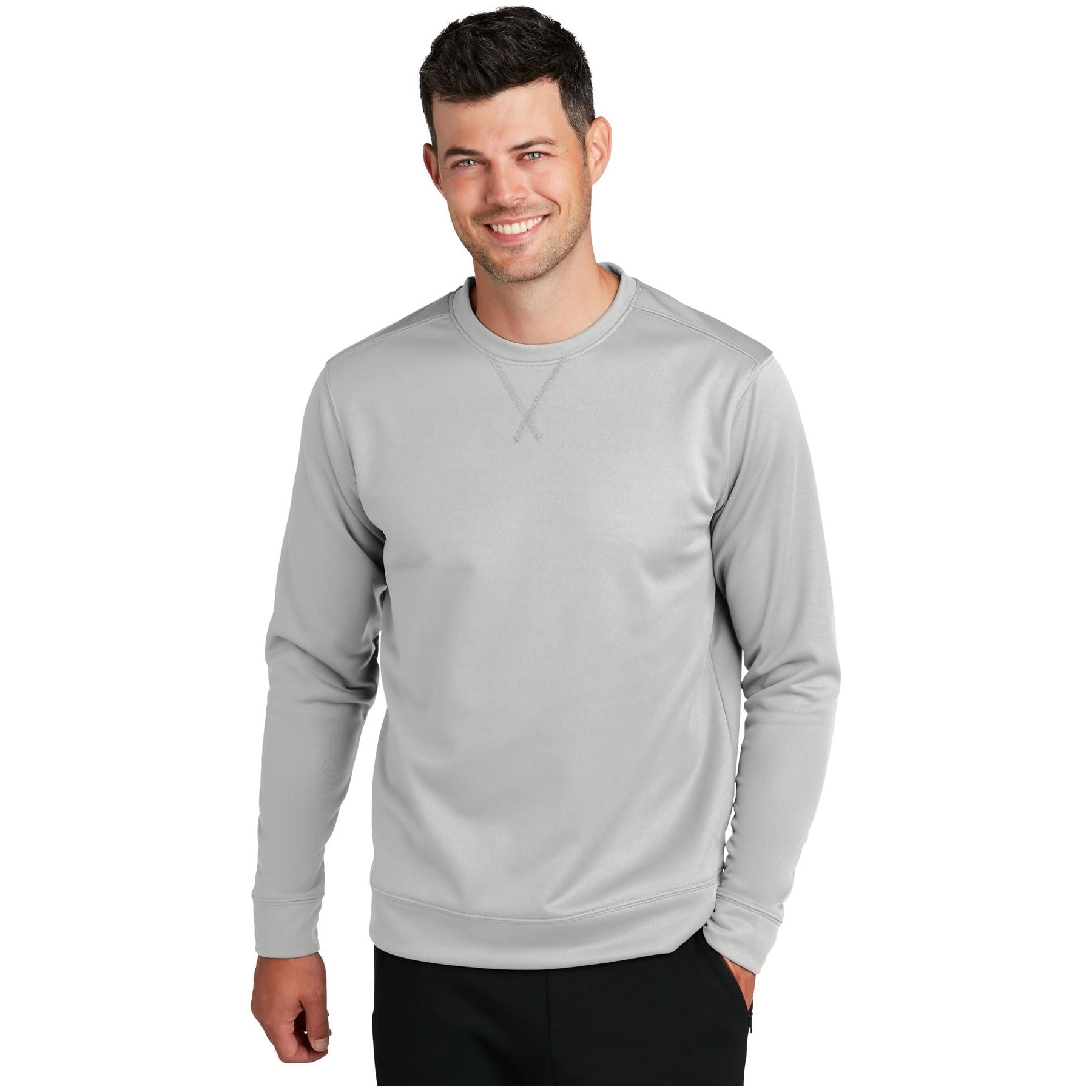 Port & Company ® Performance Fleece Crewneck Sweatshirt. PC590 - Port & Company PC590 Sweatshirts/Fleece Port & Company Silver S