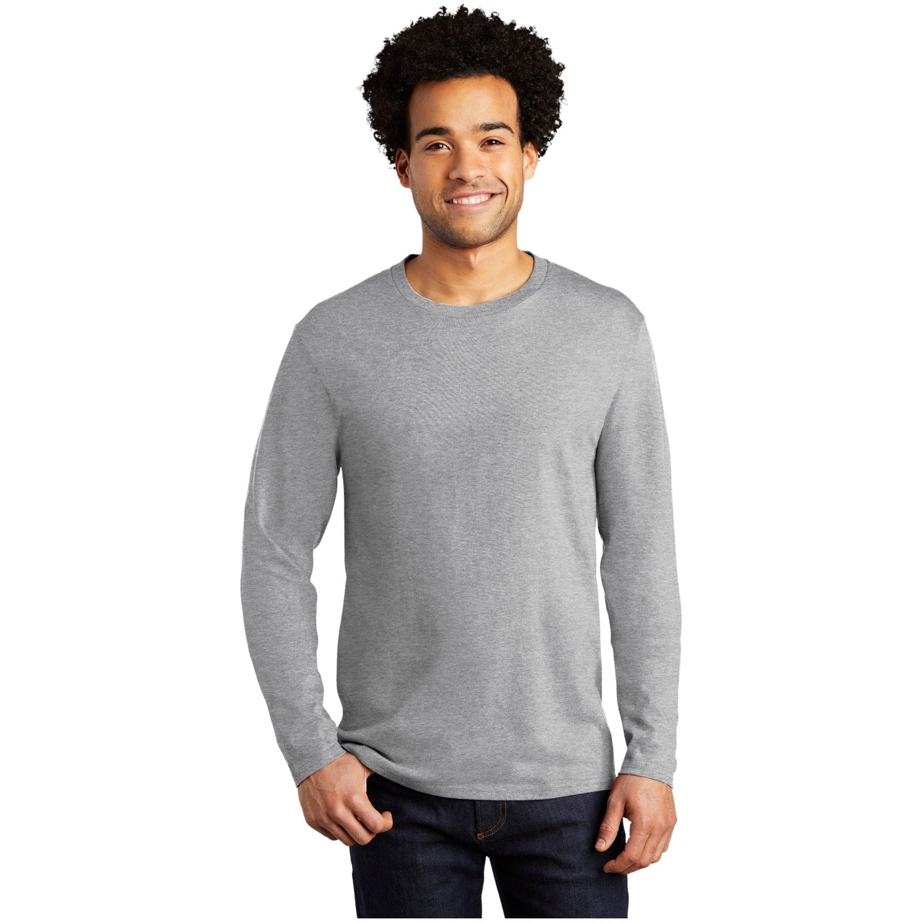 Port & Company ® Long Sleeve Bouncer Tee PC600LS - Port & Company PC600LS T-Shirts Port & Company Athletic Heather S