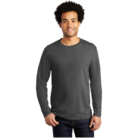 Port & Company ® Long Sleeve Bouncer Tee PC600LS - Port & Company PC600LS T-Shirts Port & Company Coal Grey S