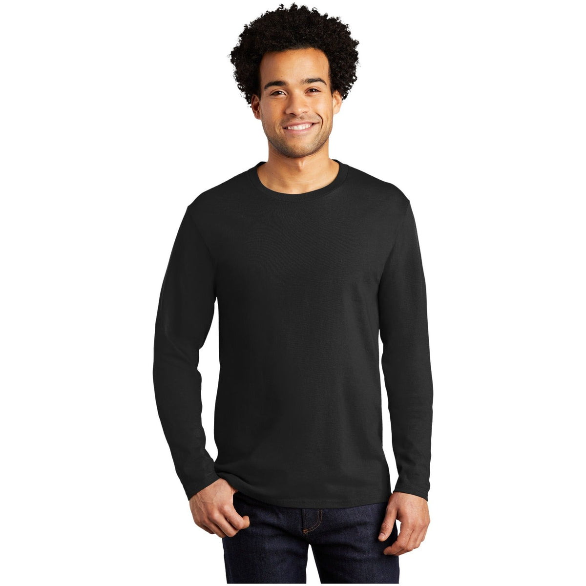 Port & Company ® Long Sleeve Bouncer Tee PC600LS - Port & Company PC600LS T-Shirts Port & Company Deep Black S