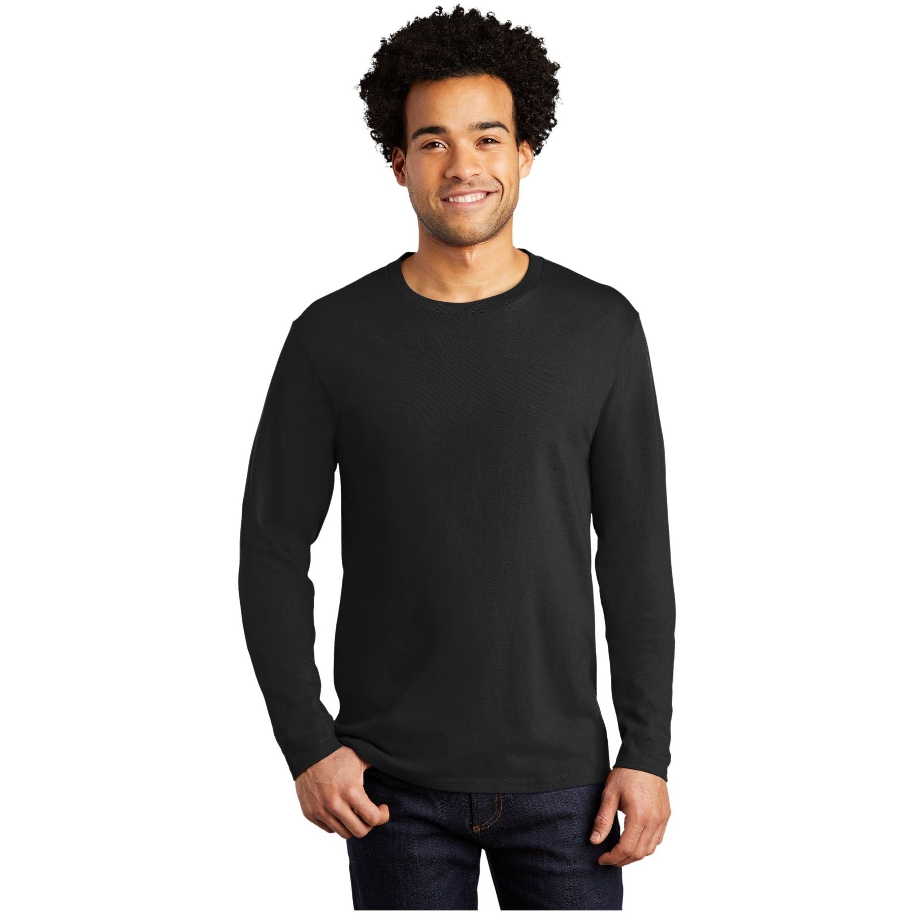 Port & Company ® Long Sleeve Bouncer Tee PC600LS - Port & Company PC600LS T-Shirts Port & Company Deep Black S