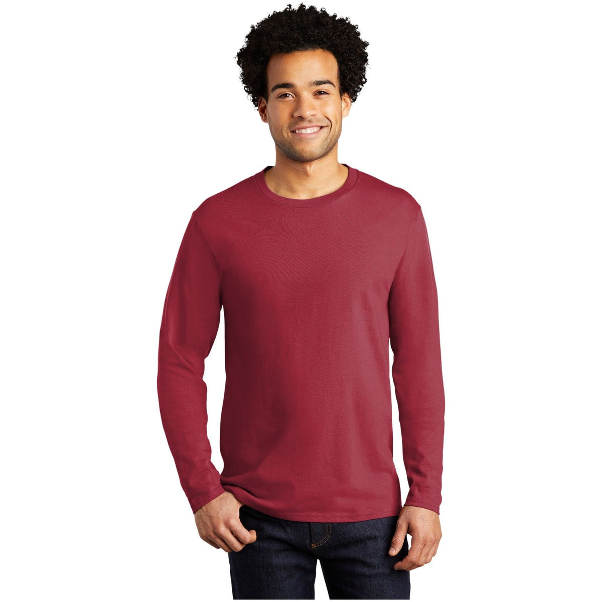 Port & Company ® Long Sleeve Bouncer Tee PC600LS - Port & Company PC600LS T-Shirts Port & Company Rich Red S