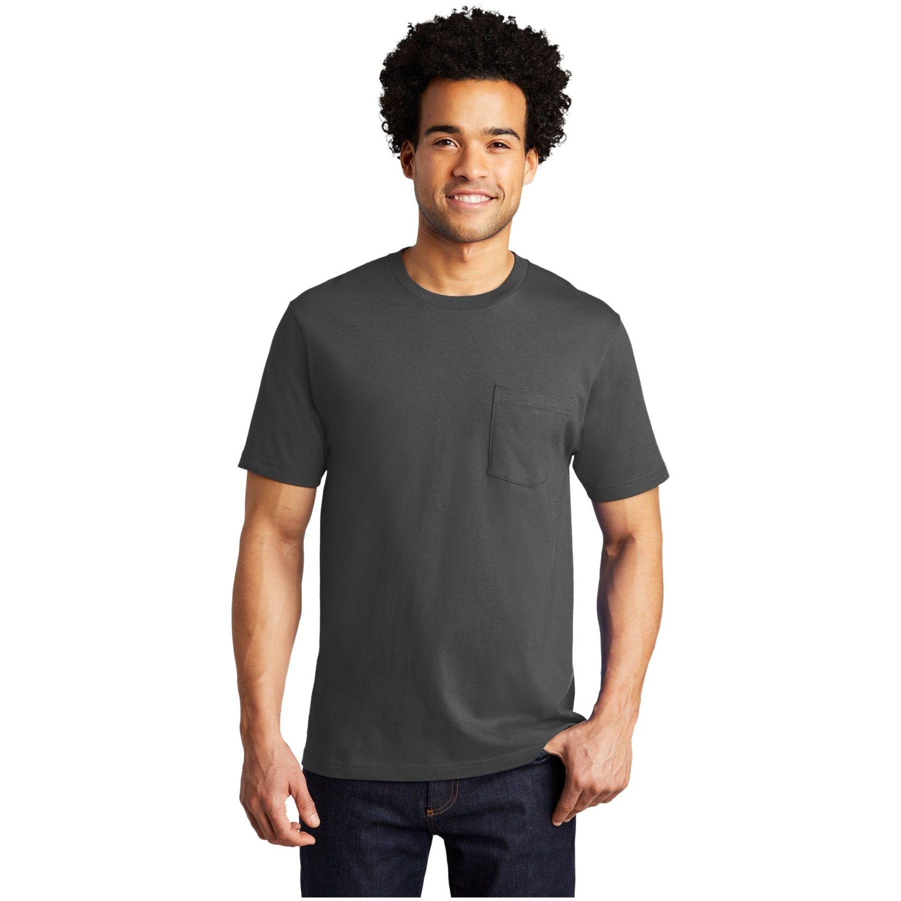 Port & Company ® Bouncer Pocket Tee PC600P - Port & Company PC600P T-Shirts Port & Company Coal Grey S