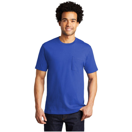 Port & Company ® Bouncer Pocket Tee PC600P - Port & Company PC600P T-Shirts Port & Company True Royal S