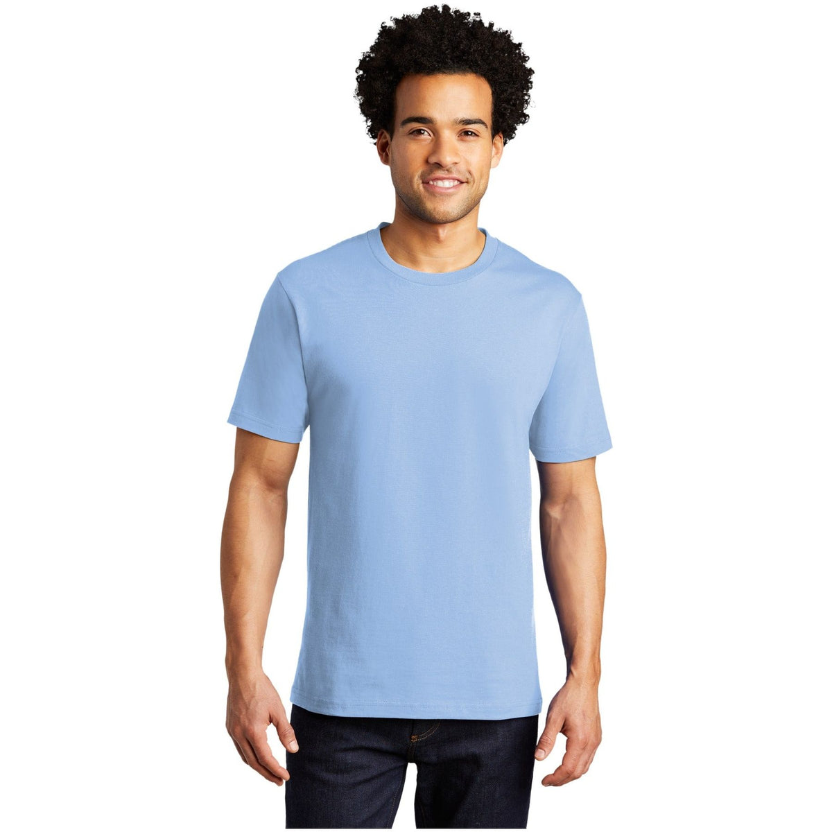 Port & Company ® Bouncer Tee PC600 - Light Blue - Port & Company PC600 T-Shirts Port & Company Light Blue S