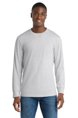 Port & Co ™  Tall Long Sleeve Essential Pocket Tee. PC61LSPT - Port & Co PC61LSPT