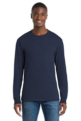 Port & Co ™  Tall Long Sleeve Essential Pocket Tee. PC61LSPT - Port & Co PC61LSPT