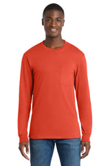 Port & Company PC61LSPT Tall Long Sleeve Essential Pocket Tee | Port & Co