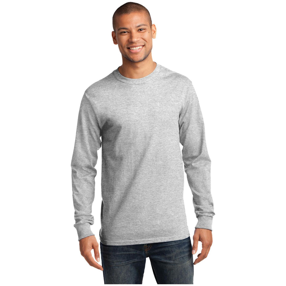 Port & Company ® - Tall Long Sleeve Essential Tee. PC61LST - Port & Company PC61LST T-Shirts Port & Company Ash LT