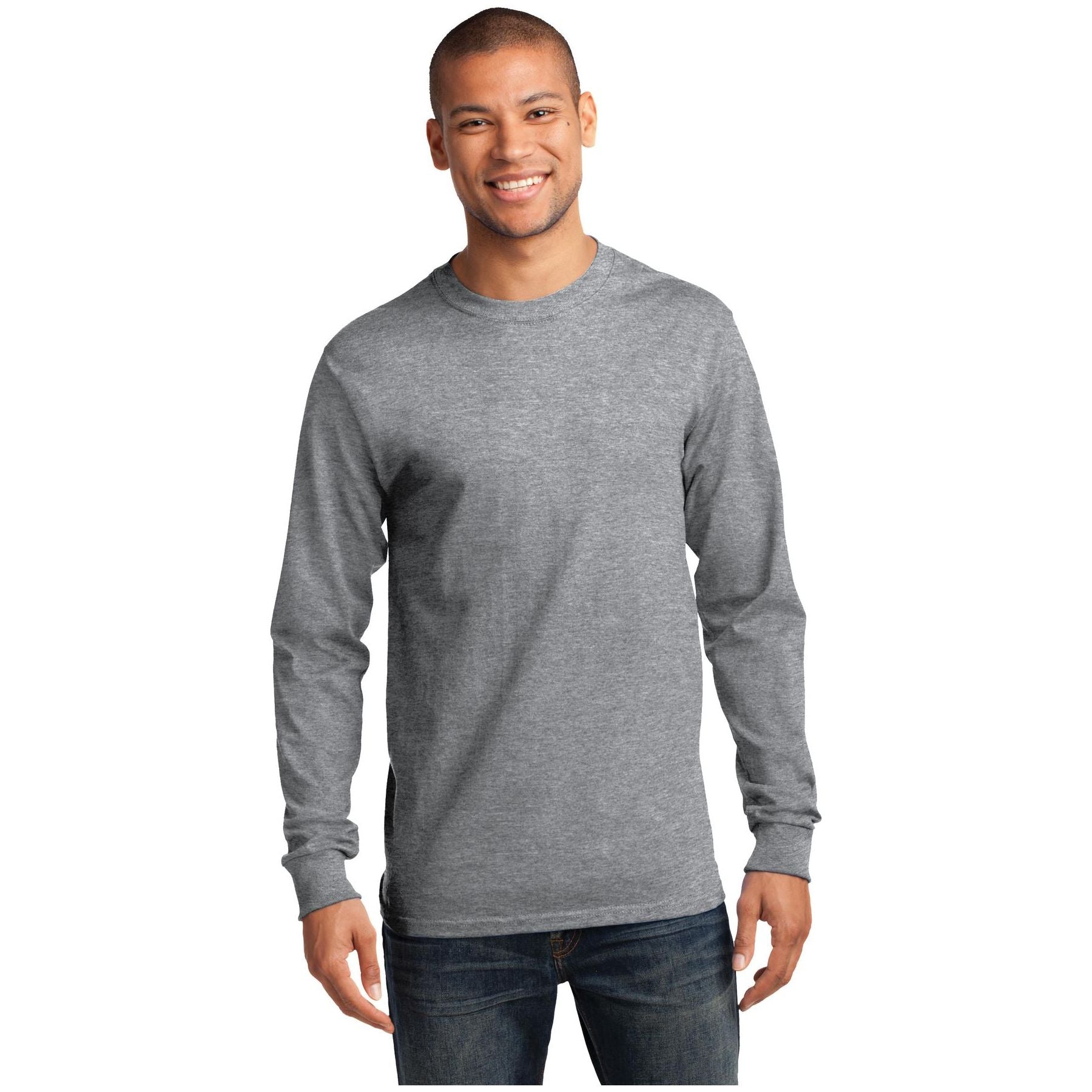 Port & Company ® - Tall Long Sleeve Essential Tee. PC61LST - Port & Company PC61LST T-Shirts Port & Company Athletic Heather LT