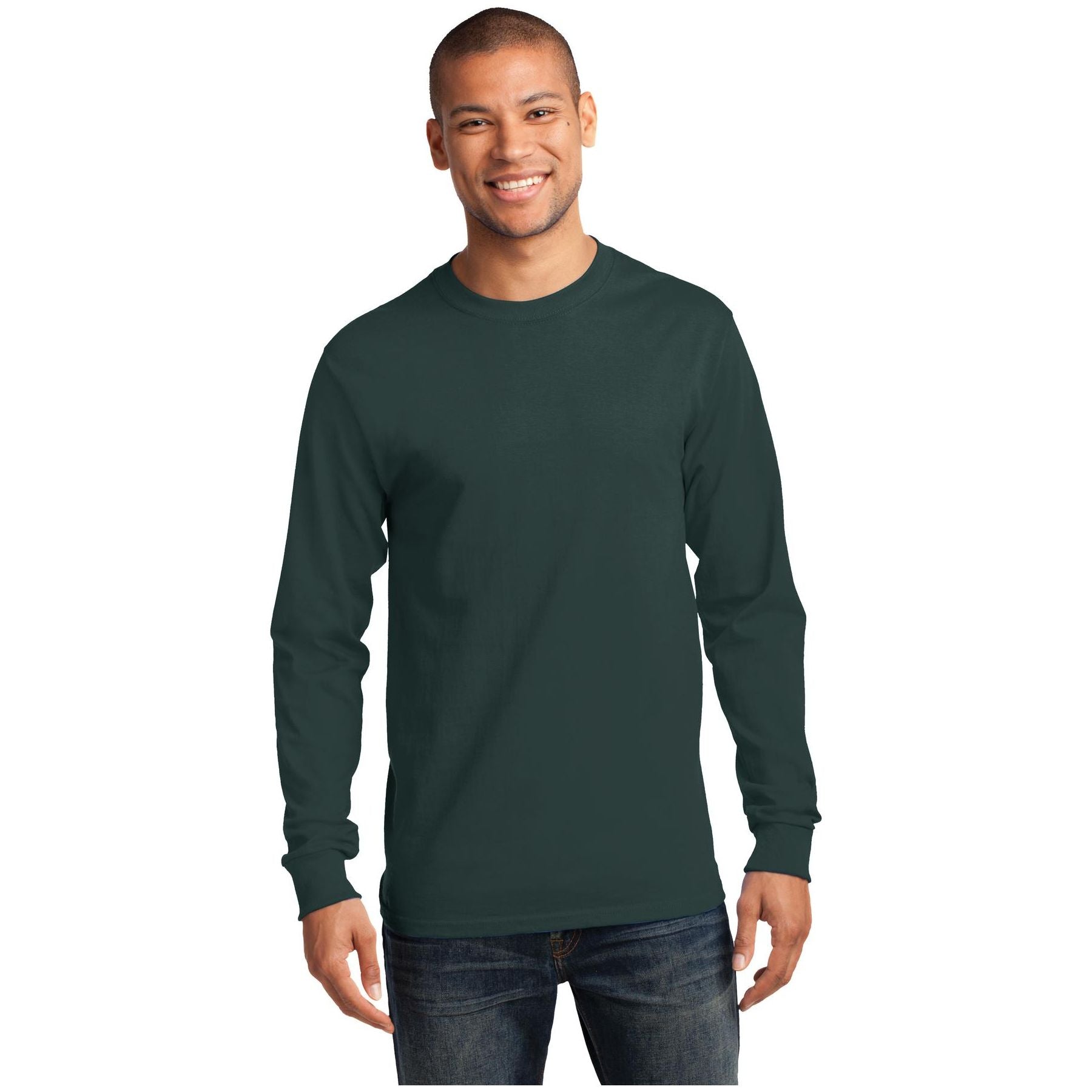 Port & Company ® - Tall Long Sleeve Essential Tee. PC61LST - Port & Company PC61LST T-Shirts Port & Company Dark Green LT