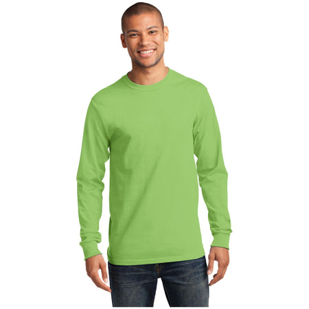 Port & Company ® - Tall Long Sleeve Essential Tee. PC61LST - Port & Company PC61LST T-Shirts Port & Company Lime LT