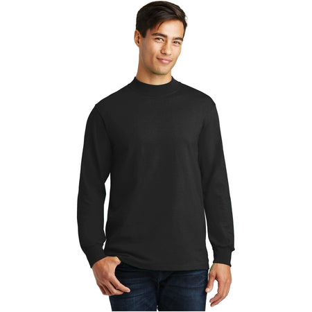 Port & Company ® Essential Mock Turtleneck. PC61M - Port & Company PC61M Polos/Knits Port & Company Jet Black S