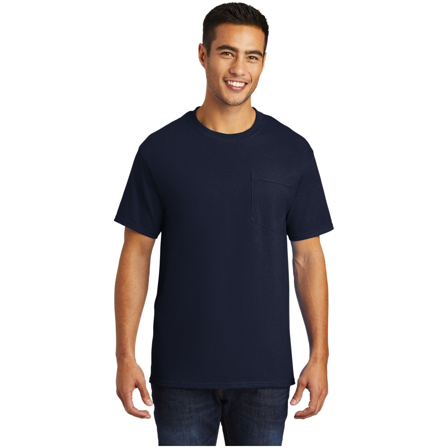 Port & Company ® - Tall Essential Pocket Tee. PC61PT - Port & Company PC61PT T-Shirts Port & Company Deep Navy LT