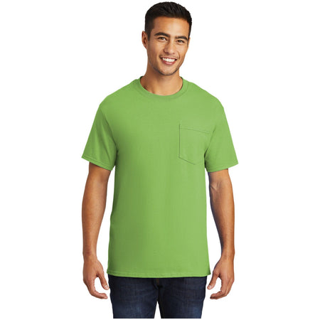 Port & Company ® - Tall Essential Pocket Tee. PC61PT - Port & Company PC61PT T-Shirts Port & Company Lime LT