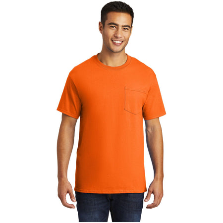 Port & Company ® Essential Pocket Tee. PC61P - S. Orange - Port & Company PC61P T-Shirts Port & Company S. Orange S