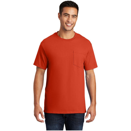 Port & Company ® Essential Pocket Tee. PC61P - Orange - Port & Company PC61P T-Shirts Port & Company Orange S