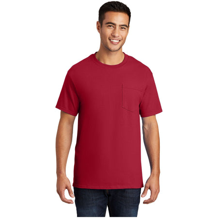 Port & Company ® Essential Pocket Tee. PC61P - Red - Port & Company PC61P T-Shirts Port & Company Red S