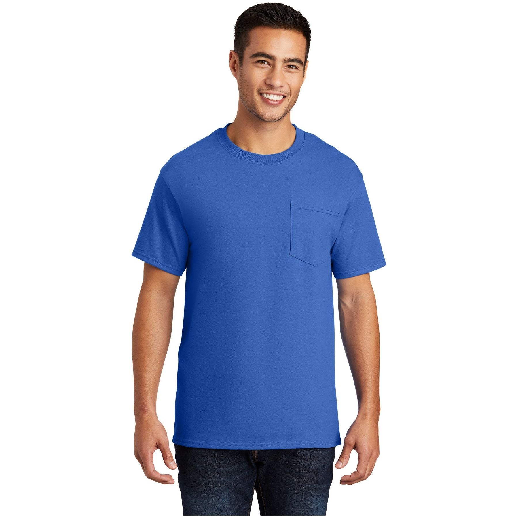 Port & Company ® Essential Pocket Tee. PC61P - Royal - Port & Company PC61P T-Shirts Port & Company Royal S