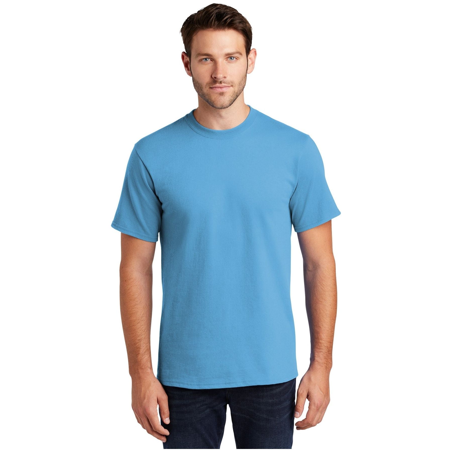 Port & Company ® Tall Essential Tee. PC61T - Aquatic Blue - Port & Company PC61T T-Shirts Port & Company Aquatic Blue LT