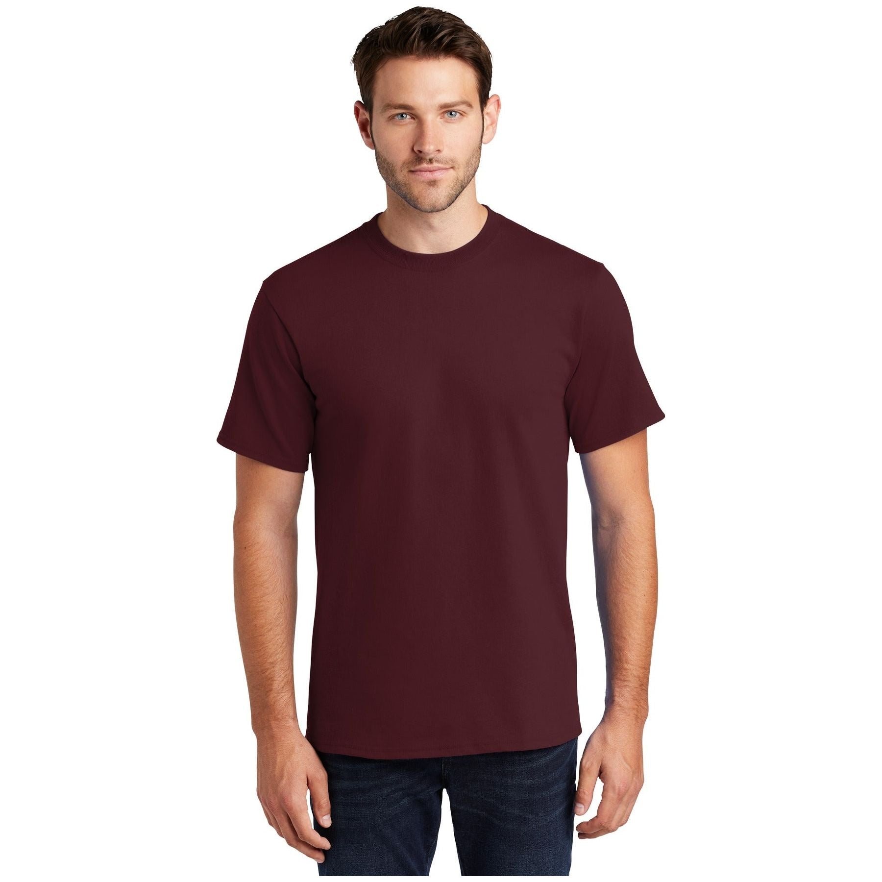 Port & Company ® Tall Essential Tee. PC61T - Athletic Maroon - Port & Company PC61T T-Shirts Port & Company Athletic Maroon LT